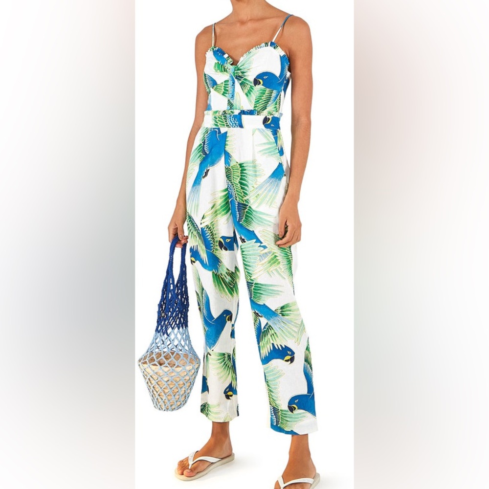 FARM Rio parrot print jumpsuit